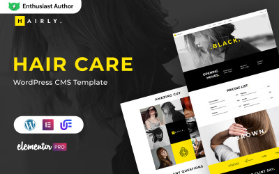 Hairly — тема WordPress для ухода за волосами и парикмахерской