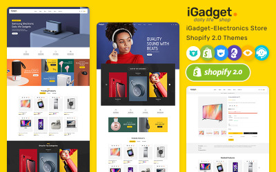iGadget — minimalny motyw Shopify dla gadżetów i głośników elektronicznych