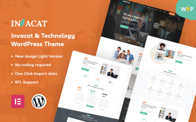 Invacat - Teknoloji Elementor WordPress Teması