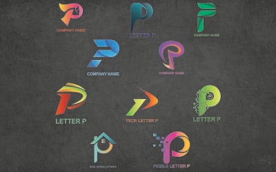 Letter P Logo Template For All Companies And Brands
