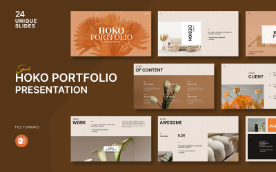 Modello PowerPoint per portfolio Hoko