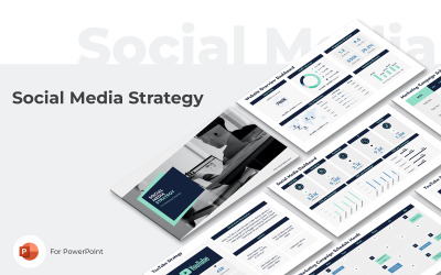 PowerPoint-mall för strategi för sociala medier