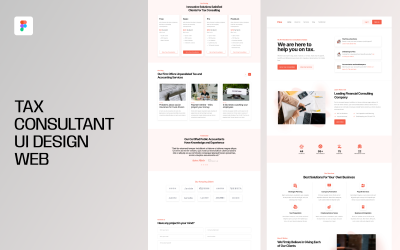 Tax Consultant UI Design Web