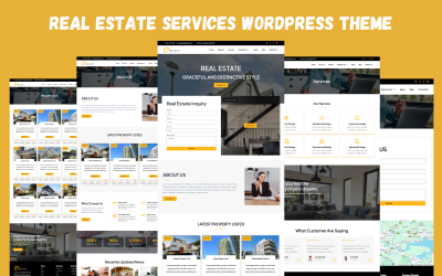 Tema WordPress de serviços imobiliários e agentes