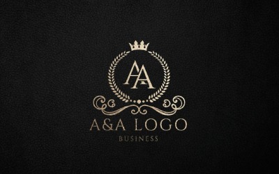 Буква A і розкішний логотип