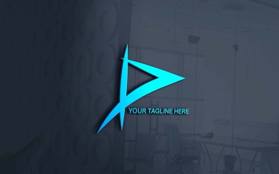 Creatief D Trendy bedrijfslogo ontwerp