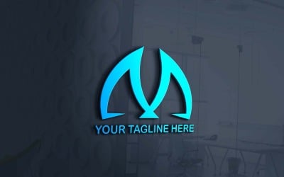 Creative M Trendy Company Logo Design - Marque