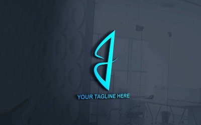 Design criativo do logotipo da empresa J Trendy