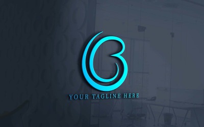 Design de logotipo de empresa criativo B moderno