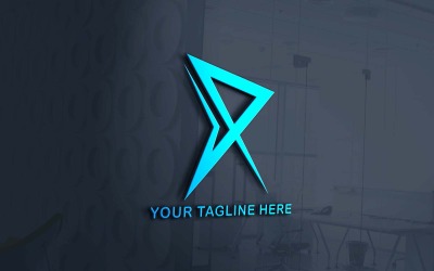Design del logo aziendale creativo R alla moda