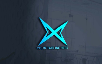 Diseño de logotipo de empresa Creative X Trendy 3