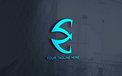 Kreatywny E Modny projekt logo firmy