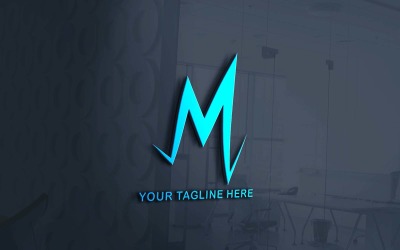 Kreatywny projekt logo firmy M modny 6