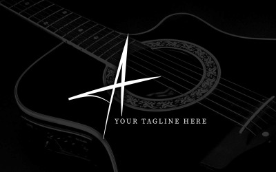 Kreatywny projekt logo litery A - Studio muzyczne
