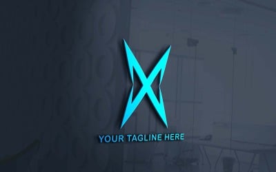 Kreatywny X modny projekt logo firmy