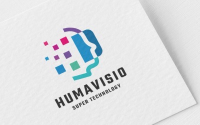 Menselijke visie kunstmatige intelligentie-logo