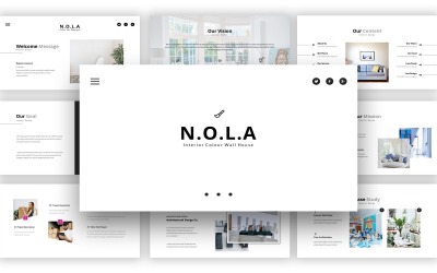 Šablona návrhu interiéru Nola Powerpoint