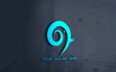 Yaratıcı Fil Logosu Trendy Şirket Logo Tasarımı