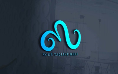 Yaratıcı M Trendy Şirket Logo Tasarımı