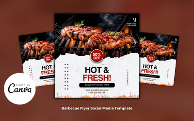 BBQ Restaurant Flyer Template