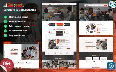 Corporet — тема WordPress для корпоративного бизнес-решения