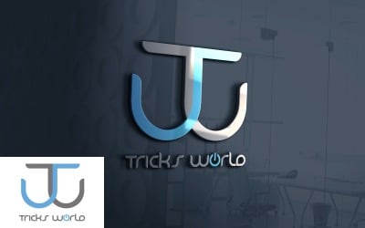 3D Wall Logo Mockup Template