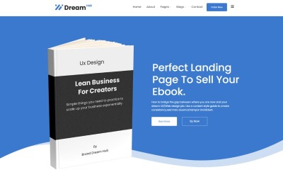 E-kniha DreamHub Elementor WordPress Téma