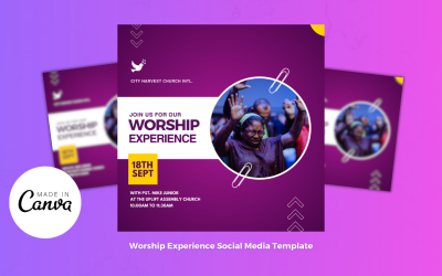 Modèle de Flyer d&amp;#39;expérience de culte