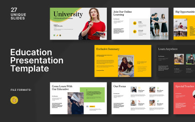 Šablona prezentace pro vzdělávání Googleslide Layout
