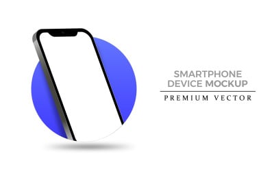 Smartphone-mockup. Apparaatmodel voor presentatiesjabloon