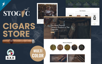 Stogic - Cigarr- och tobaksbutik PrestaShop-tema