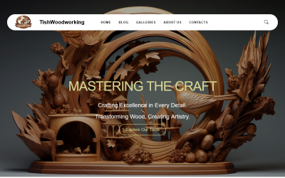 TishWoodworking - 木工 WordPress 模板