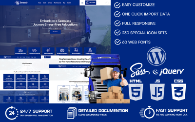 Transporta – Umzugs- und Transport-WordPress-Theme