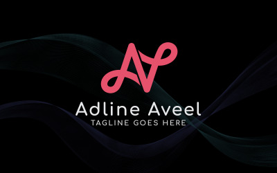 AA brev logotyp designmall