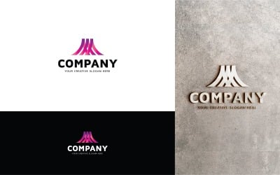 Kreative Dreieck-symbolische Logo-Design-Vorlage