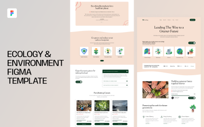 Ecology &amp;amp; Environment Figma Template