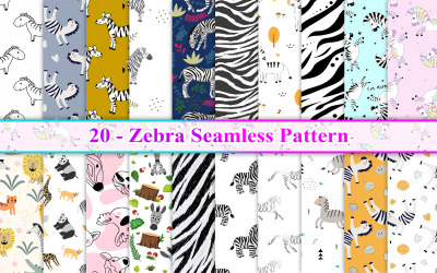Modello senza cuciture della zebra, modello della zebra, modello senza cuciture degli animali