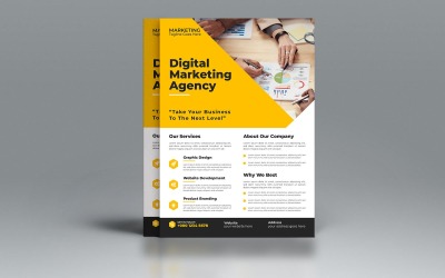 Moderne Corporate-Flyer-Design-Vektorvorlage