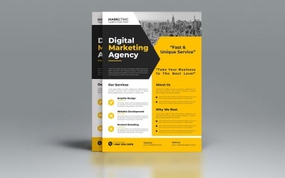 Neue moderne Corporate-Flyer-Designvorlage