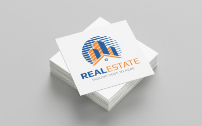 Plantilla de logotipo de bienes raíces, hogar, casa y propiedad
