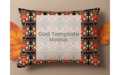 Fall Autumn Pillow Mockup #02