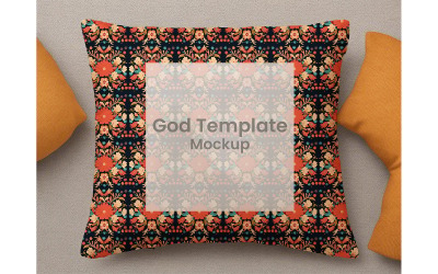 Fall Autumn Pillow Mockup #08
