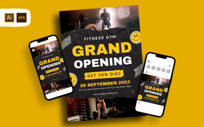 Fitness Gym Grand Opening Flyer Mall