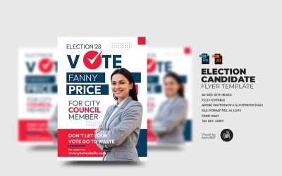 Modello di volantino per candidato alle elezioni_V10