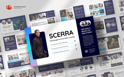 Scerra - Plantilla de PowerPoint sobre gestión de riesgos