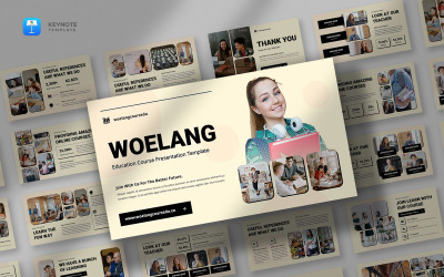 Woelang - Plantilla de Keynote para cursos y educación