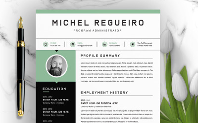 Clean Resume / CV Template with MS Word Cover Letter