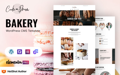 Cooki Drem - Bageri och kvitton WordPress-tema