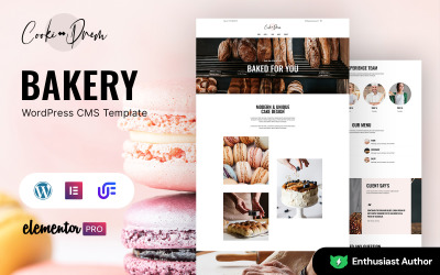 Cooki Drem - Bakery and Receipts WordPress Theme