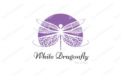 Design loga bílé vážky